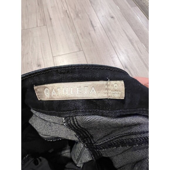 Athleta Sculptek Skinny Jeans Overdye Wash Blue High Rise Women's Size 0 - Picture 4 of 6